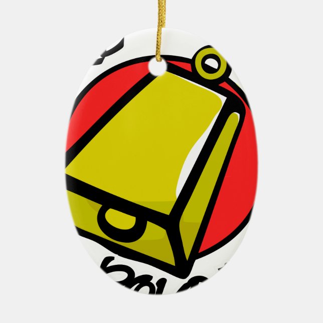 More Cowbell Ceramic Ornament (Front)