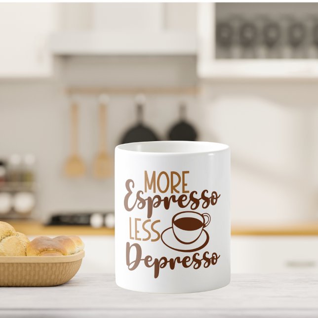 More Espresso Less Depresso  Coffee Mug (Creator Uploaded)