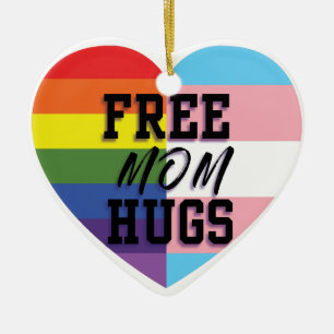 More Free Mum Hugs! Ceramic Ornament