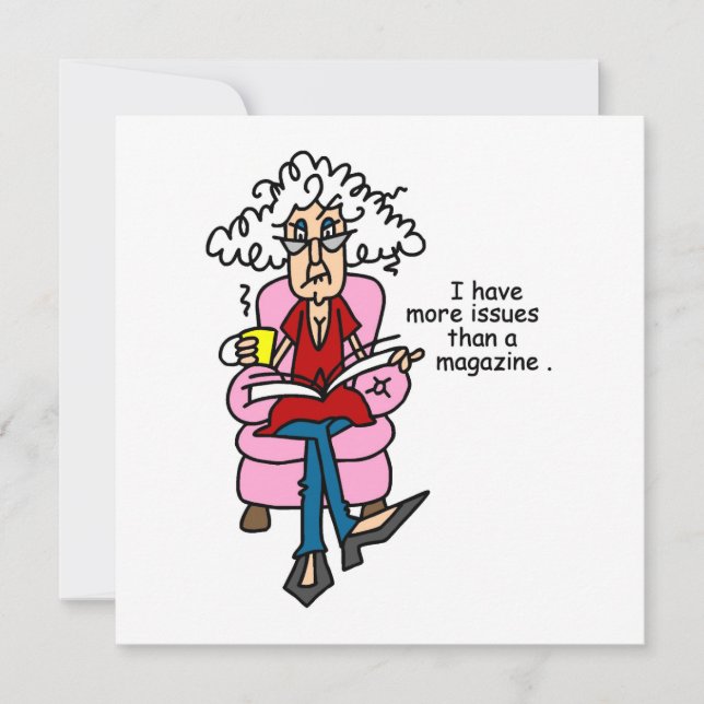 More Issues Than a Magazine Humour (Front)