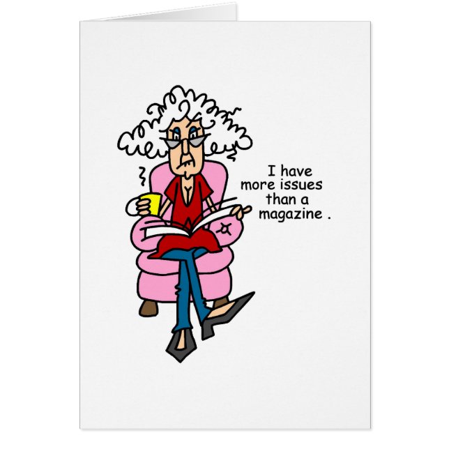 More Issues Than a Magazine Humour (Front)