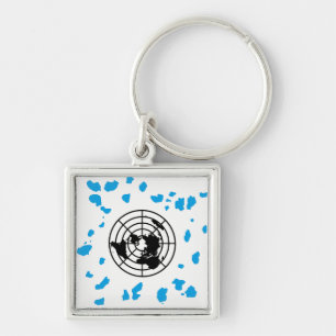 MORE LAND #GLOBEXIT Small Premium Keychain