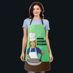 More Latkes Please! Hanukkah Apron<br><div class="desc">More Latkes Please! Hanukkah Apron.
Text can be personalised.</div>