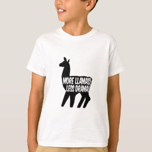 More Llamas Less Drama T-Shirt