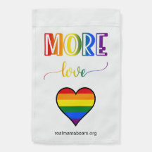 More Love Pride Colours GARDEN FLAG