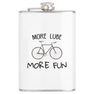 More Lube More Fun Cycling Hip Flask