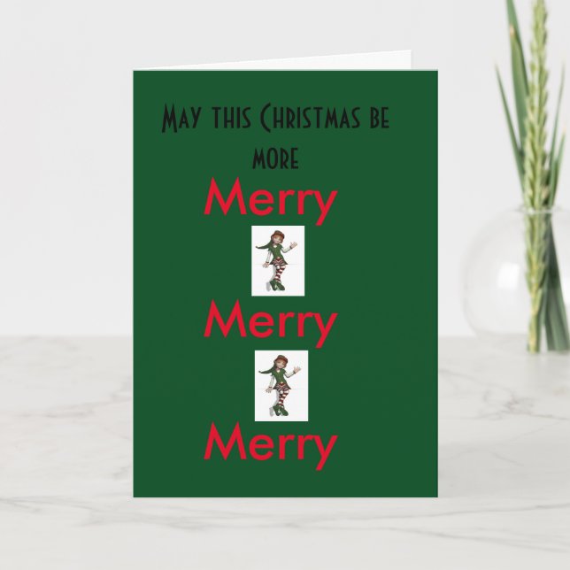 More Merry Merry Merry! Holiday Card (Front)