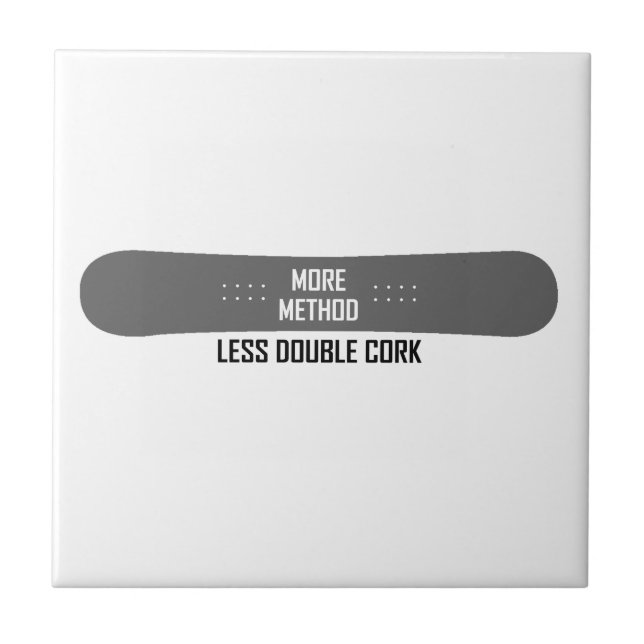 More Method Less Double Cork Ceramic Tile (Front)