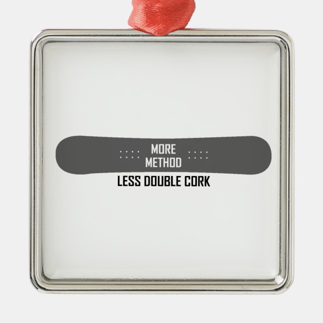 More Method Less Double Cork Metal Tree Decoration (Front)