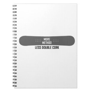 More Method Less Double Cork Notebook