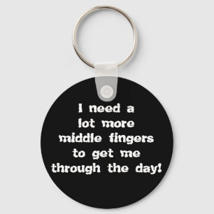 More Middle Fingers Key Ring