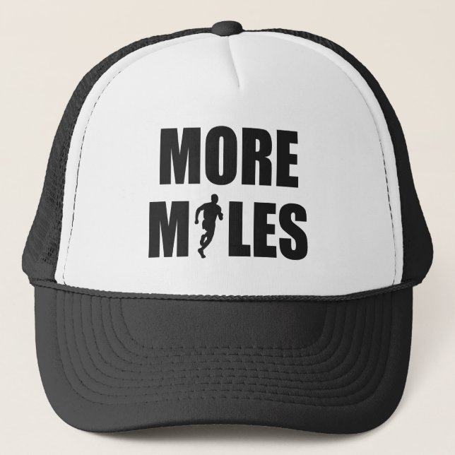 More Miles Running Trucker Hat (Front)