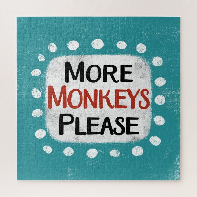 More Monkeys Please Jigsaw Puzzle (Vertical)