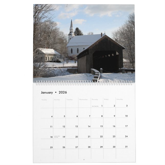 More New England Favourites! 2015 Calendar (Jan 2026)