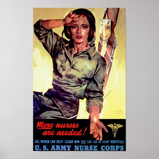 More Nurses Are Needed ~ Nurse Corps Poster (Front)