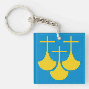 More og Romsdal flag Norway region county Key Ring