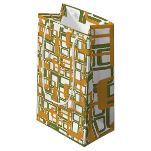 More Open Mid-Century Modern Rectangles Again Small Gift Bag
