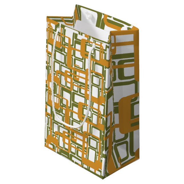 More Open Mid-Century Modern Rectangles Again  Small Gift Bag (Front Angled)
