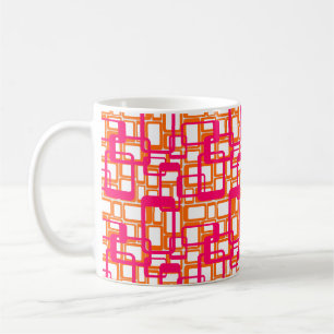 More Open Mid-Century Modern Rectangles Coffee Mug