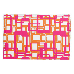 More Open Mid-Century Modern Rectangles Pillowcase