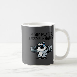 More Plates Less Self Hates Ssum Gym  Coffee Mug