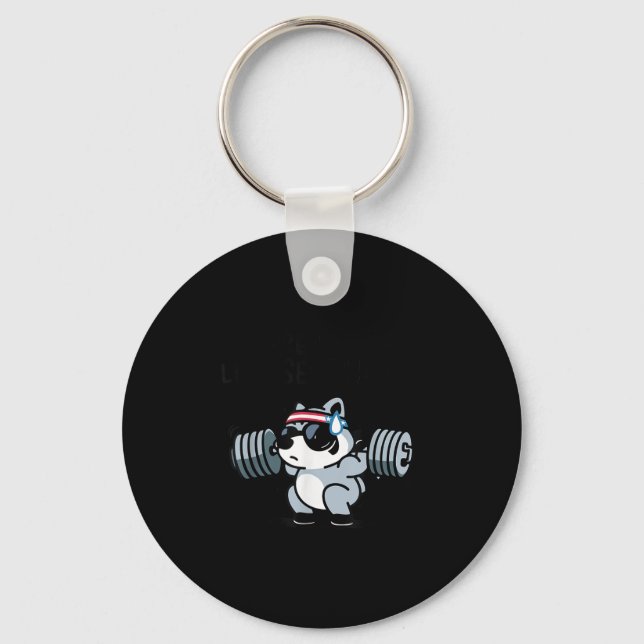 More Plates Less Self Hates Ssum Gym  Key Ring (Front)