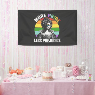 More Pride Less Prejudice LGBT Gay Pride Month Banner