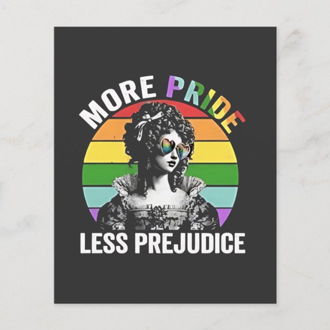 More Pride Less Prejudice LGBT Gay Pride Month Flyer (Front)