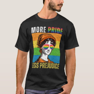 More Pride Less Prejudice LGBT Gay Pride Month T-Shirt
