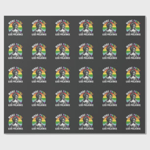 More Pride Less Prejudice LGBT Gay Pride Month Wrapping Paper