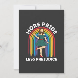 More Pride Less Prejudice LGBT Pride Month Invitation