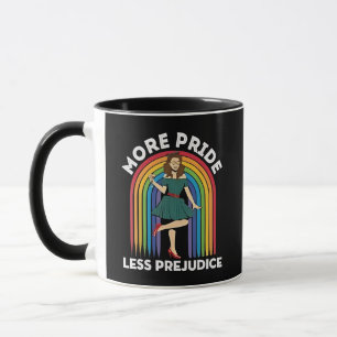 More Pride Less Prejudice LGBT Pride Month Mug