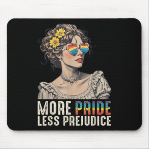 More Pride Less Prejudice Lgbt Queer Vintage Art A Mouse Pad