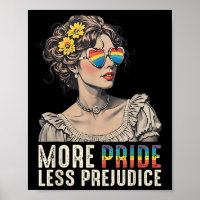 More Pride Less Prejudice Lgbt Queer Vintage Art A