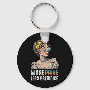 More Pride Less Prejudice Lgbtq Proud Ally Gay Les Key Ring
