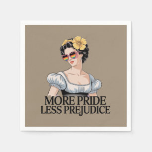 More Pride Less Prejudice LGBTQ Proud Ally Pride Napkin