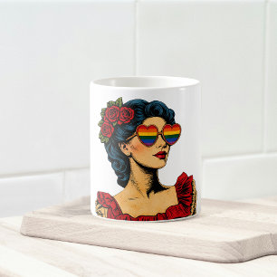 More Pride Less Prejudice Pride Month LGBTQ Coffee Mug