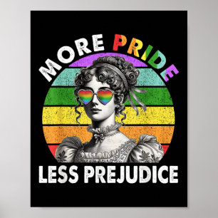 More Pride Less Prejudice Pride Month Lgbtq Gay Le Poster