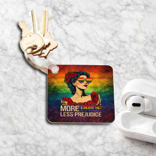 More Pride Less Prejudice Pride Month LGBTQ Key Ring