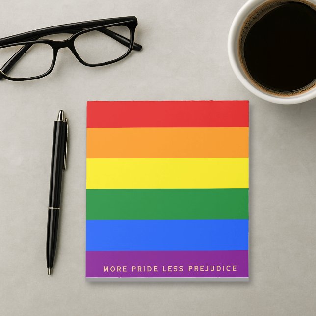 More Pride Less Prejudice Pride Month LGBTQ Notepad (Creator Uploaded)
