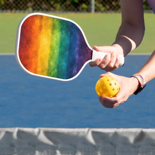 More Pride Less Prejudice Pride Month LGBTQ Pickleball Paddle (Insitu)