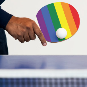 More Pride Less Prejudice Pride Month LGBTQ Ping Pong Paddle