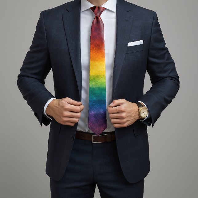 More Pride Less Prejudice Pride Month LGBTQ Tie (Creator Uploaded)
