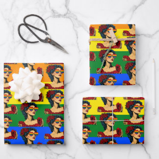 More Pride Less Prejudice Pride Month LGBTQ Wrapping Paper Sheet