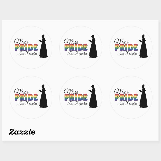 More Pride Less Prejudice sticker (Sheet)