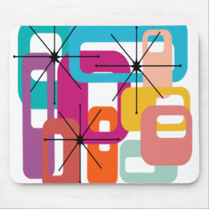More Rectangles and Starbursts Mouse Pad