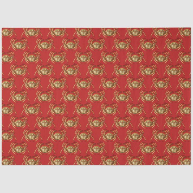 More Red and Navy Nautical Series Design 2 Tissue Paper (Front)