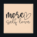 "More Self Love" Boho Inspirational Motivational Magnet<br><div class="desc">Add a gentle reminder to your daily routine with this "More Self Love" boho-style motivational magnet. Designed in modern minimalist style with soft, calming tones and elegant typography, it's perfect for encouraging self-care, self-worth, and positive energy. Whether displayed on your fridge, office board, or locker, this small but powerful magnet...</div>
