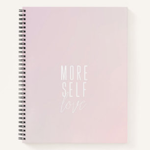 More Self Love Large Spiral Notebook