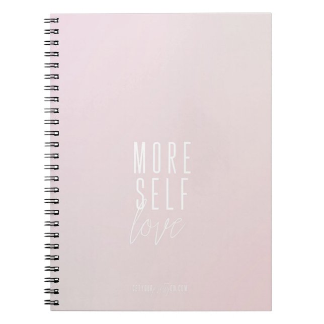 More Self Love Small Spiral Notebook (Front)